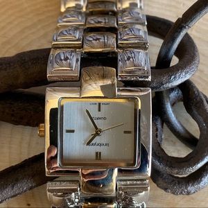 Lane Bryant womens watch silver and gold.